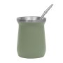 Set de Mate Enzo Acero Inoxidable 300ml, Color Verde
