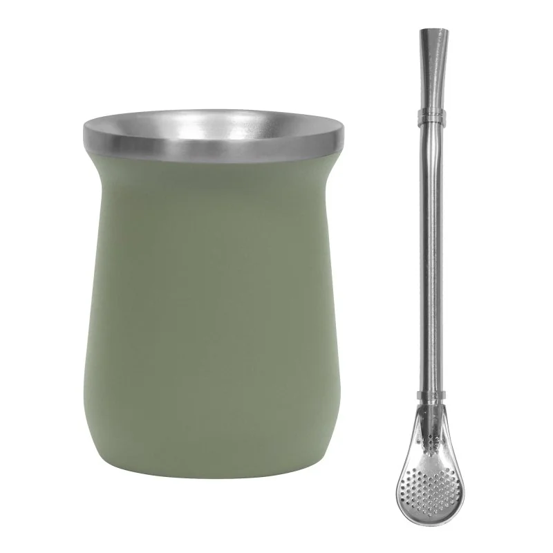 Set de Mate Enzo Acero Inoxidable 300ml, Color Verde, vista 5 de 9