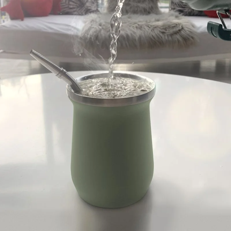 Set de Mate Enzo Acero Inoxidable 300ml, Color Verde, vista 3 de 9