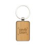 Llavero Kirec de Bambú y Metal en Caja Kraft, Color Madera, vista 4 de 10