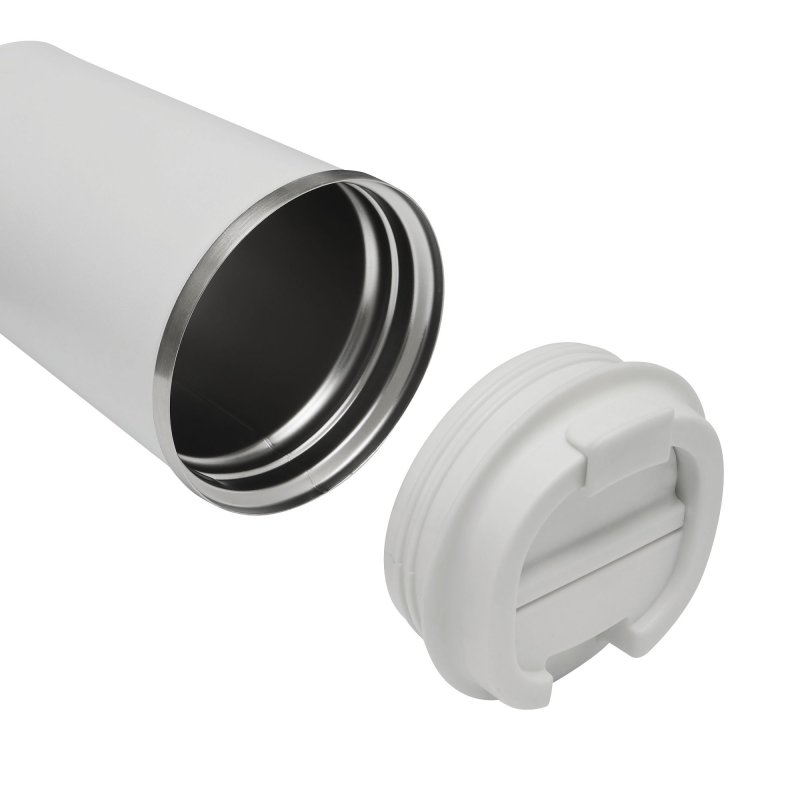 Mug Térmico Cappu 350ml de Acero Inoxidable Reciclado, Color Blanco, vista 6 de 9