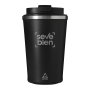 Mug Térmico Cappu 350ml de Acero Inoxidable Reciclado, Color Negro, vista 3 de 8