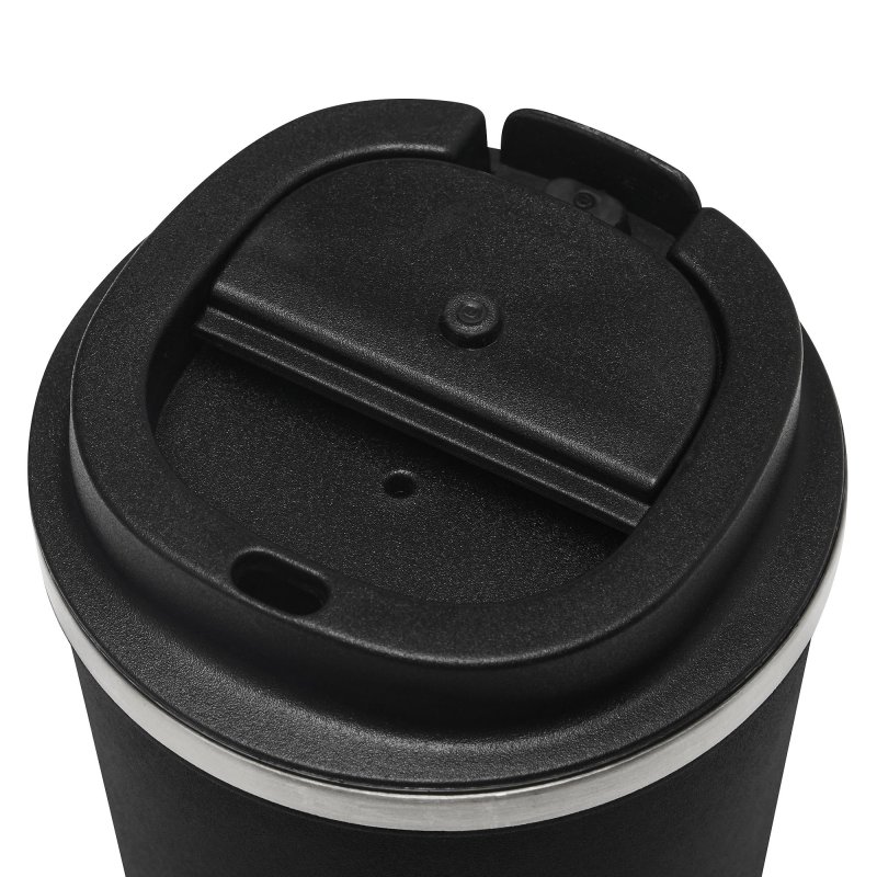 Mug Térmico Cappu 350ml de Acero Inoxidable Reciclado, Color Negro, vista 4 de 8