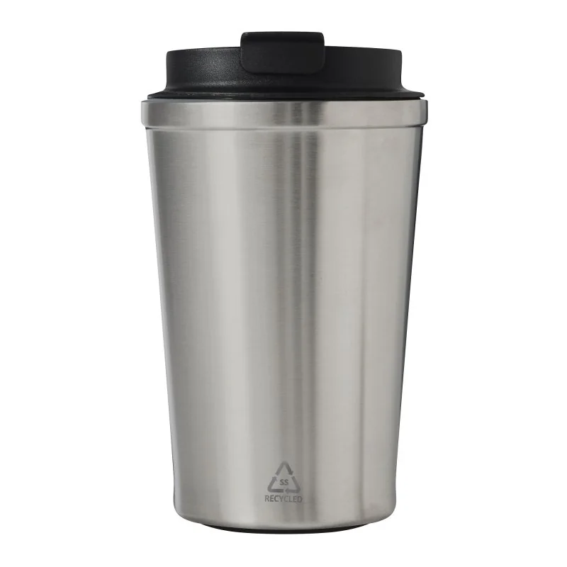 Mug Térmico Cappu 350ml de Acero Inoxidable Reciclado, Color Plata