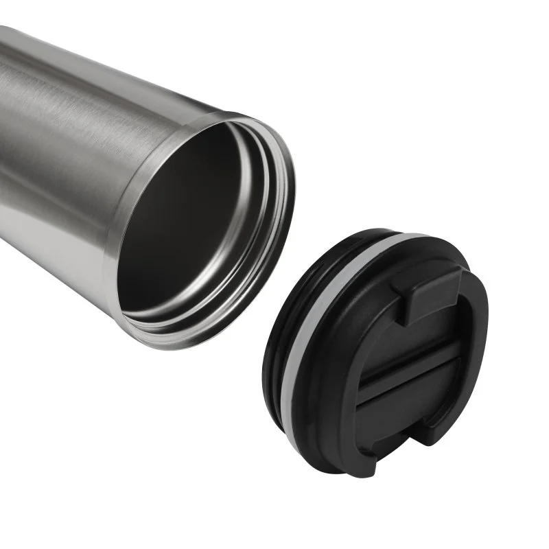 Mug Térmico Cappu 350ml de Acero Inoxidable Reciclado, Color Plata, vista 6 de 9