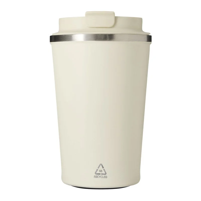 Mug Térmico Cappu 350ml de Acero Inoxidable Reciclado, Color Beige