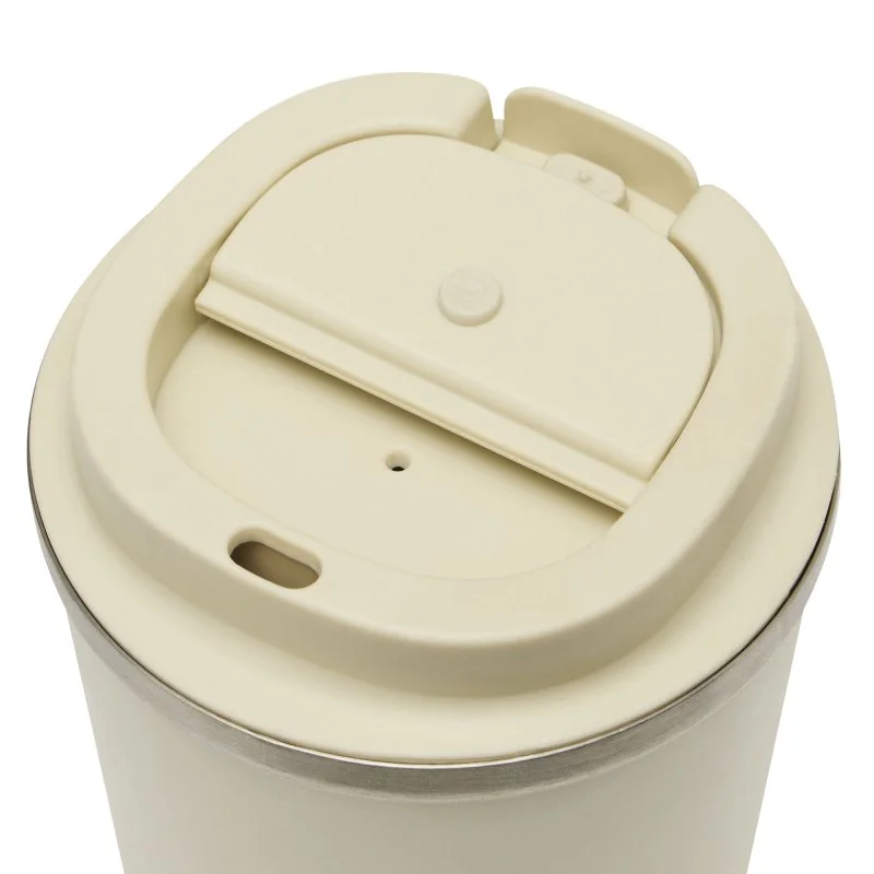 Mug Térmico Cappu 350ml de Acero Inoxidable Reciclado, Color Beige, vista 5 de 9