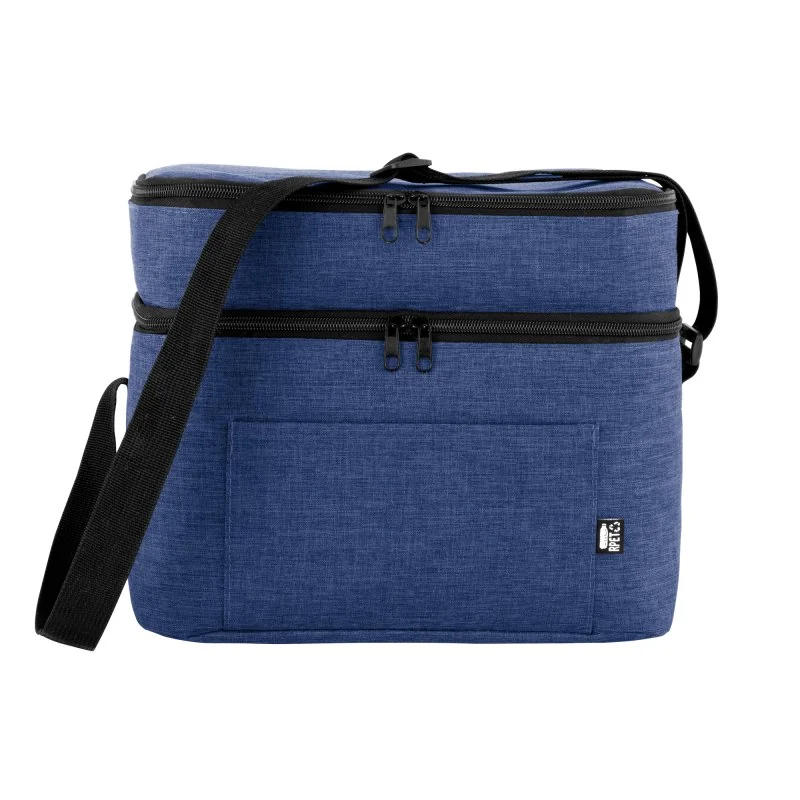 Cooler Costera Térmico 15L de Dos Pisos en Tela RPET, Color Royal Blue