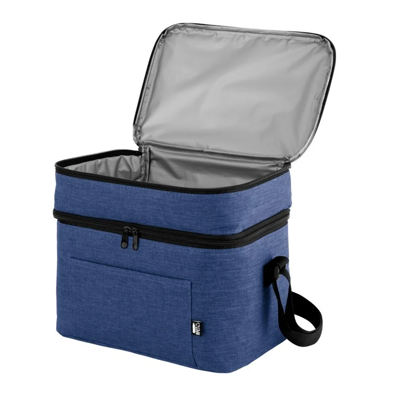 Cooler Costera Térmico 15L de Dos Pisos en Tela RPET, Color Royal Blue, vista 8 de 12