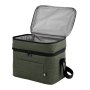 Cooler Costera Térmico 15L de Dos Pisos en Tela RPET, Color Verde Militar, vista 8 de 12