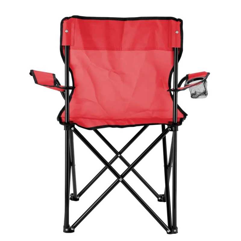 Silla Plegable Camp con Apoyabrazos y Posavasos, Color Rojo, vista 4 de 14