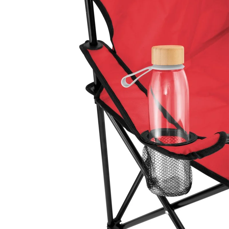 Silla Plegable Camp con Apoyabrazos y Posavasos, Color Rojo, vista 11 de 14