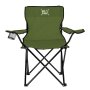 Silla Plegable Camp con Apoyabrazos y Posavasos, Color Verde Militar, vista 3 de 14