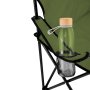 Silla Plegable Camp con Apoyabrazos y Posavasos, Color Verde Militar, vista 11 de 14