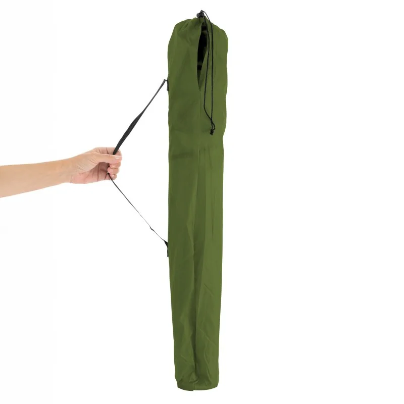 Silla Plegable Camp con Apoyabrazos y Posavasos, Color Verde Militar, vista 12 de 14