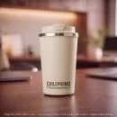 Mug Térmico Cappu 350ml de Acero Inoxidable Reciclado, Color Beige, vista 2 de 9