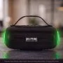 Parlante Bluetooth Turbo 10W con Luces LED y Correa de Silicona, Color Negro, vista 12 de 22