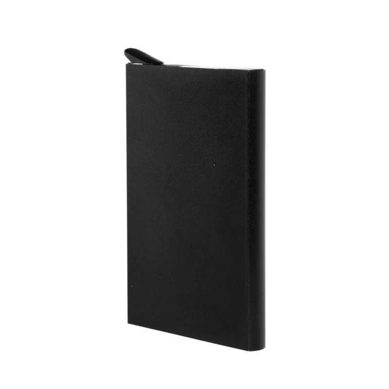 Tarjetero Automático Wizard con Protección RFID, Color Negro