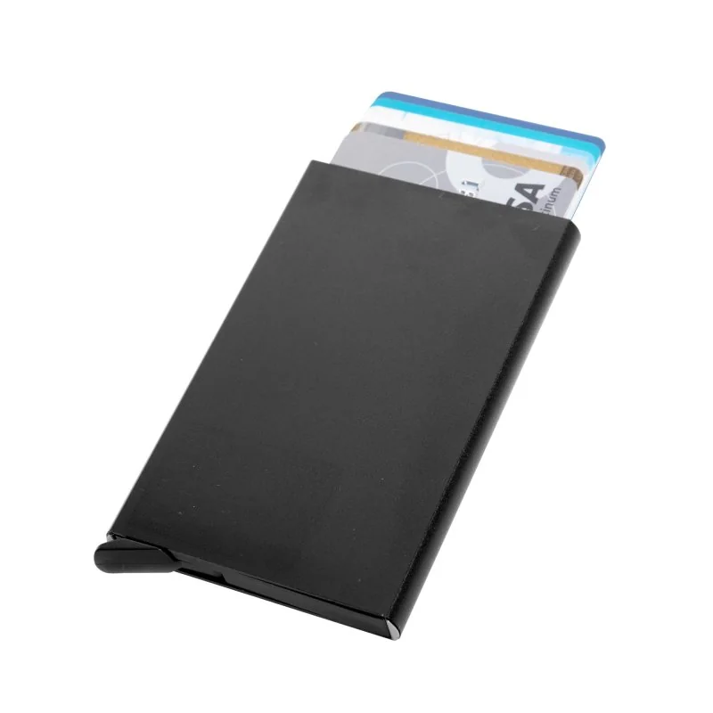 Tarjetero Automático Wizard con Protección RFID, Color Negro, vista 8 de 10