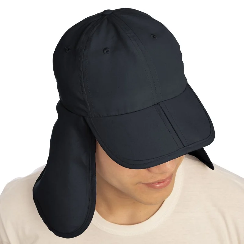 Gorra Cima 6 Paneles con Cubre Cuello, Color Azul, vista 4 de 14