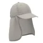Gorra Cima 6 Paneles con Cubre Cuello, Color Gris
