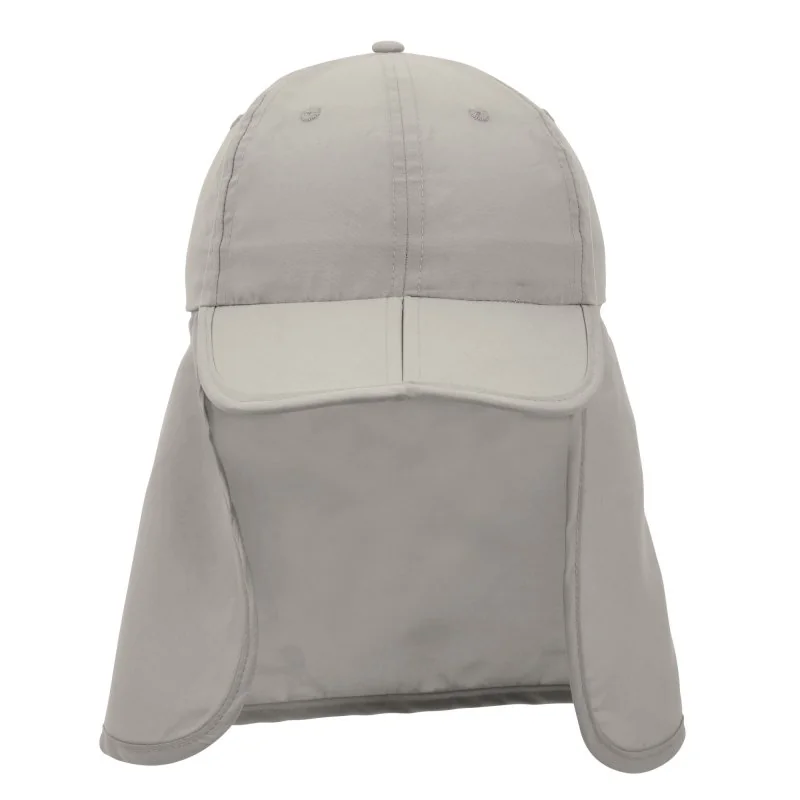 Gorra Cima 6 Paneles con Cubre Cuello, Color Gris, vista 7 de 14