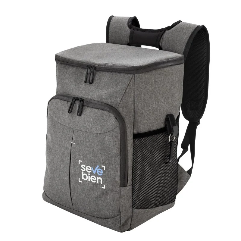 Mochila Cooler Ribera de 18L en Poliéster 300D con Destapador, Color Gris, vista 5 de 16