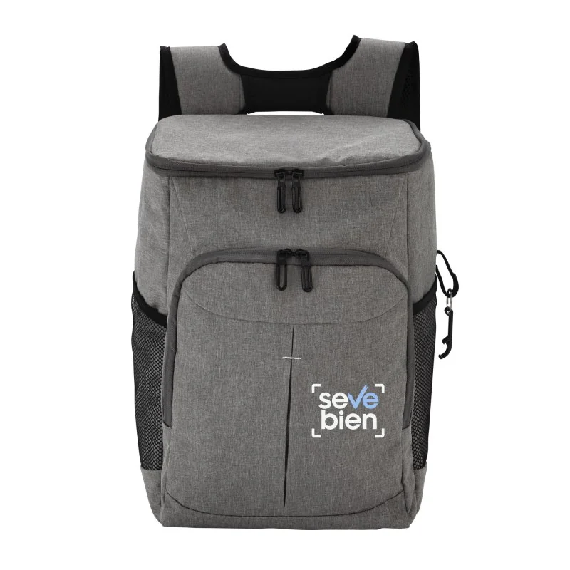 Mochila Cooler Ribera de 18L en Poliéster 300D con Destapador, Color Gris, vista 6 de 16