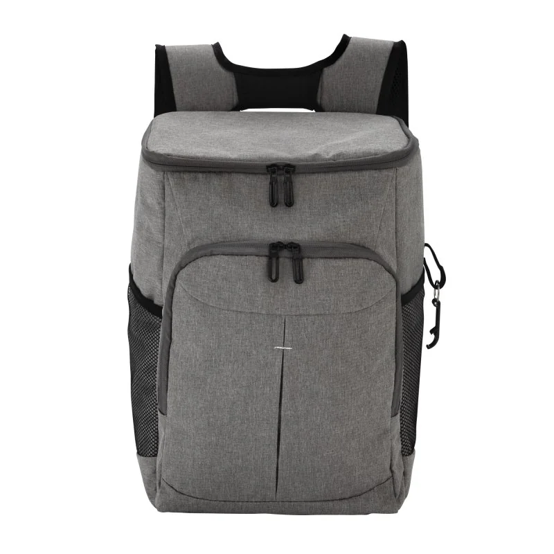 Mochila Cooler Ribera de 18L en Poliéster 300D con Destapador, Color Gris, vista 4 de 16