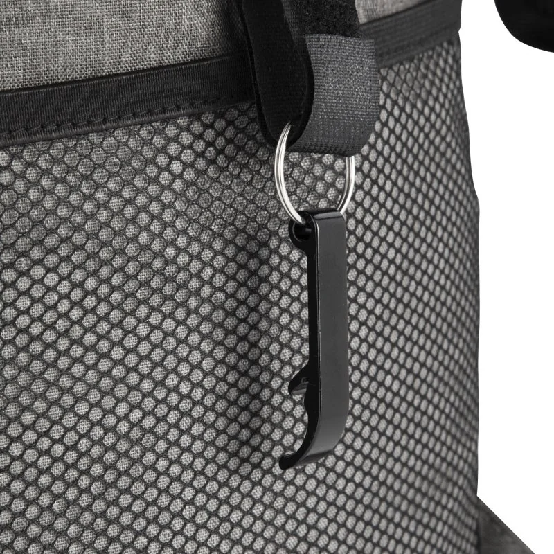 Mochila Cooler Ribera de 18L en Poliéster 300D con Destapador, Color Gris, vista 12 de 16