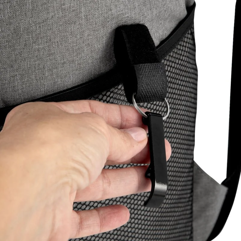 Mochila Cooler Ribera de 18L en Poliéster 300D con Destapador, Color Gris, vista 14 de 16