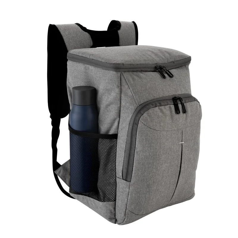 Mochila Cooler Ribera de 18L en Poliéster 300D con Destapador, Color Gris, vista 15 de 16