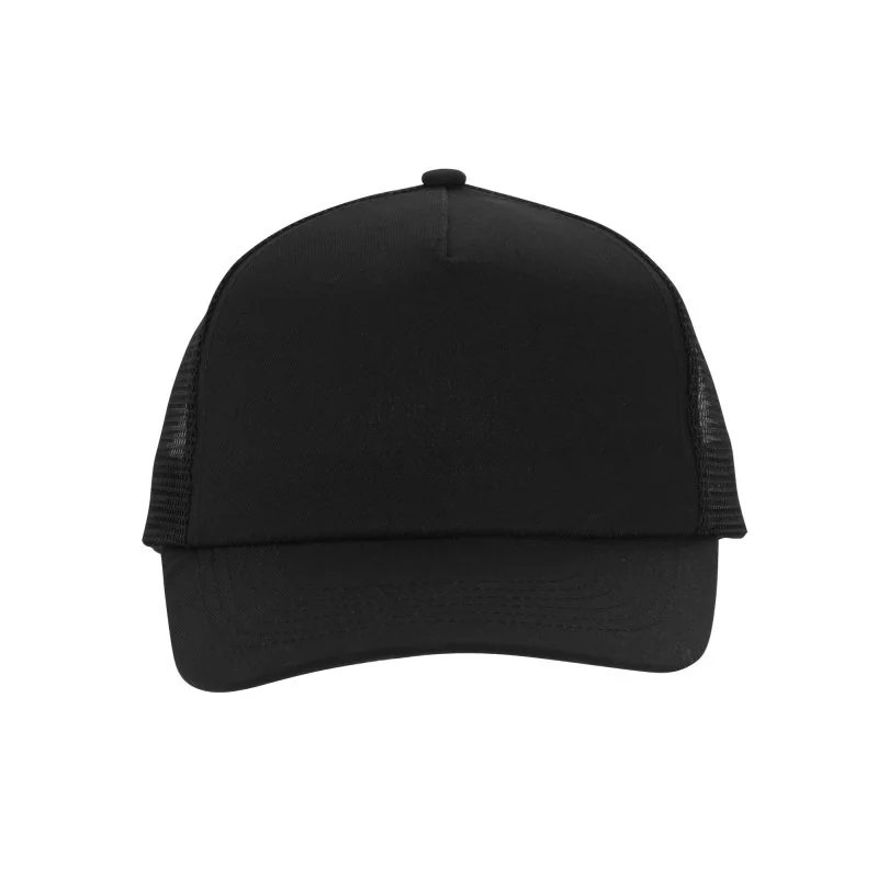 Gorra Trac 5 Paneles con Malla y Broche Ajustable, Color Negro, vista 5 de 12