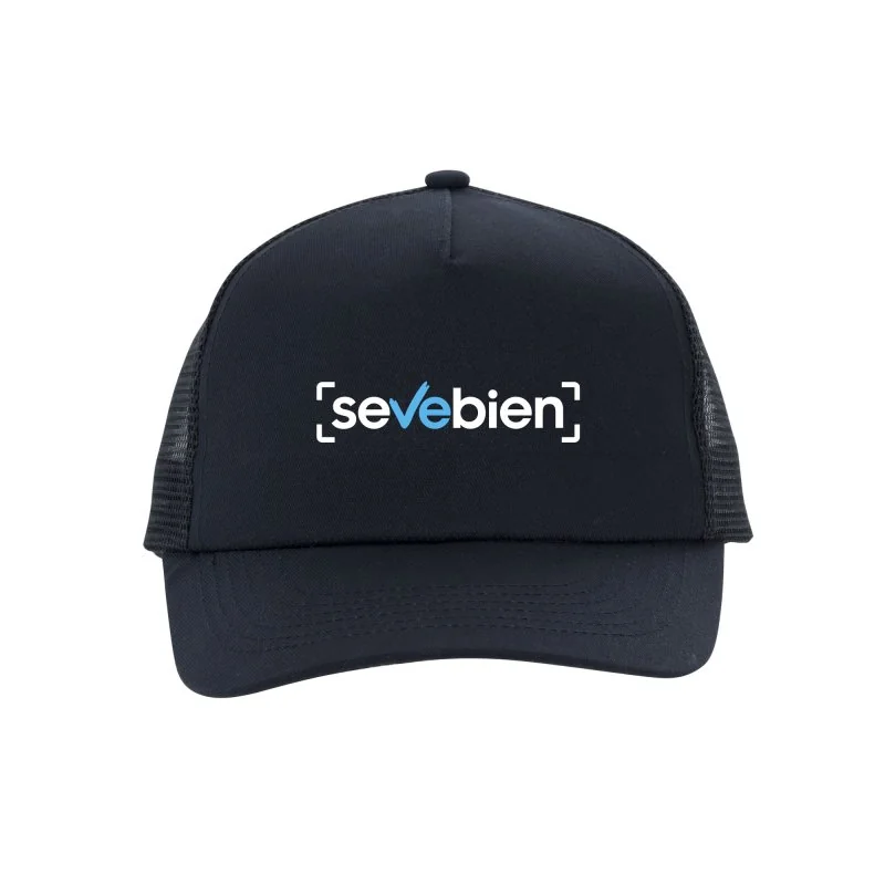 Gorra Trac 5 Paneles con Malla y Broche Ajustable, Color Azul, vista 7 de 12