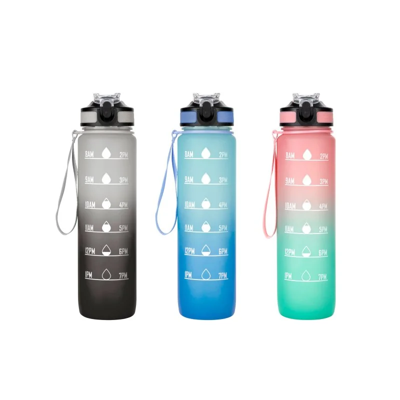 Botella Deportiva Motivacional Graf 1L, Color Royal/Celeste, vista 15 de 15