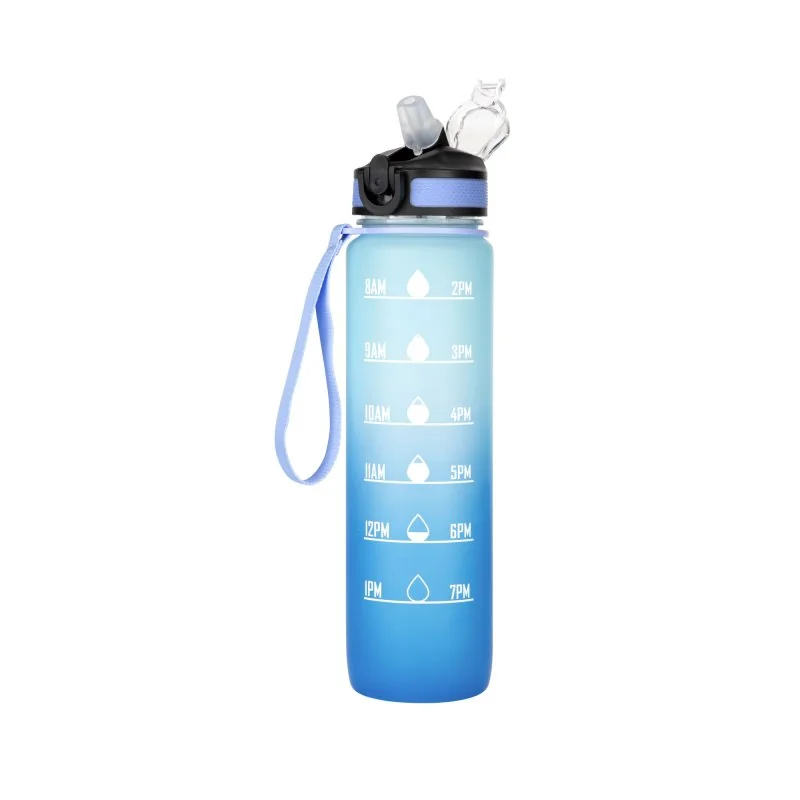 Botella Deportiva Motivacional Graf 1L, Color Royal/Celeste, vista 7 de 15