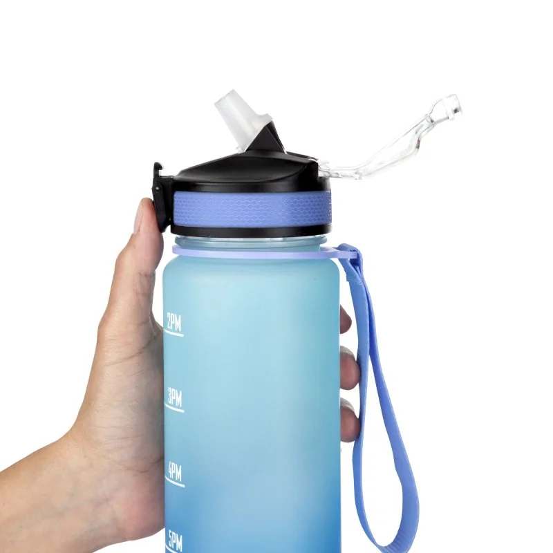 Botella Deportiva Motivacional Graf 1L, Color Royal/Celeste, vista 10 de 15