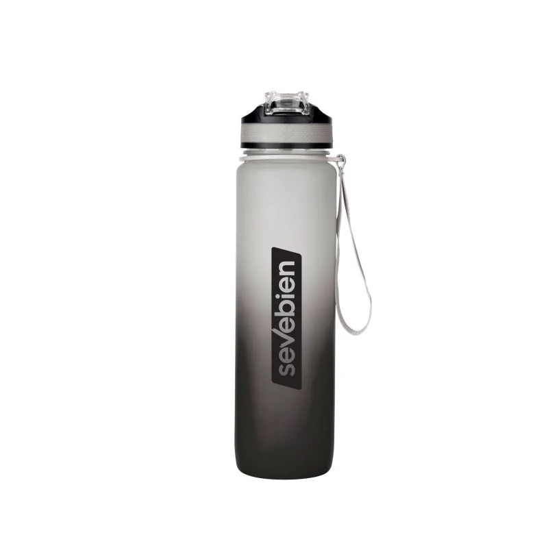 Botella Deportiva Motivacional Graf 1L, Color Negro/Blanco, vista 4 de 15