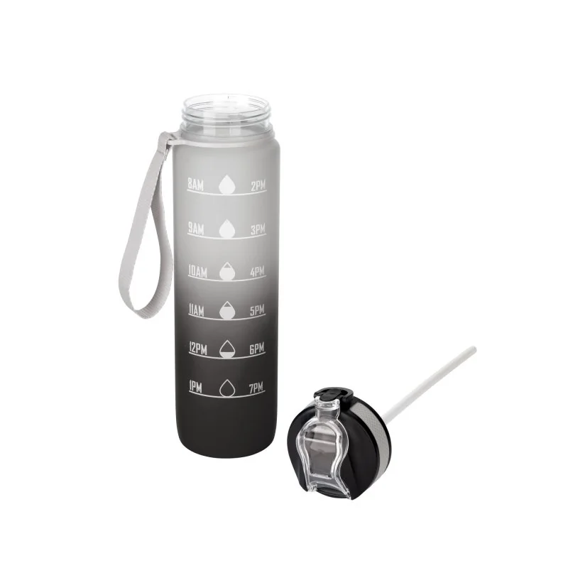 Botella Deportiva Motivacional Graf 1L, Color Negro/Blanco, vista 8 de 15