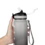Botella Deportiva Motivacional Graf 1L, Color Negro/Blanco, vista 10 de 15
