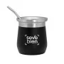 Set de Mate Térmico Acero Folk 300ml, Color Negro, vista 5 de 10
