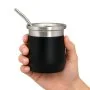 Set de Mate Térmico Acero Folk 300ml, Color Negro, vista 9 de 10