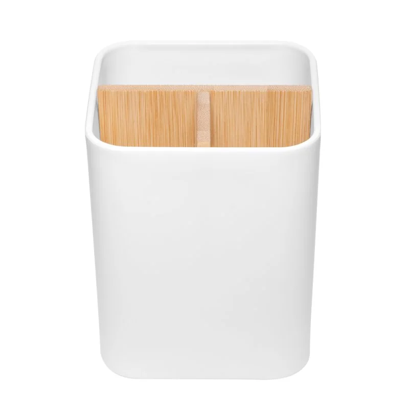 Organizador de Escritorio en Bambú, Color Blanco, vista 4 de 15