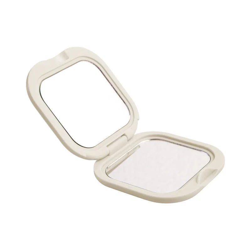 Espejo Plegable ABS Doble Aumento, Color Gris Claro