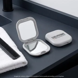 Espejo Plegable ABS Doble Aumento, Color Gris Claro, vista 2 de 11