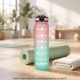 Botella Deportiva Motivacional Graf 1L, Color Rosa/Verde, vista 2 de 16