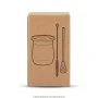Set de Mate Térmico Acero Folk 300ml, Color Negro, vista 10 de 10