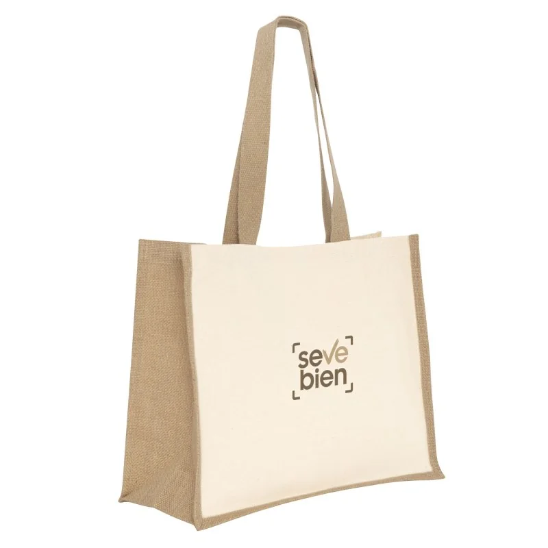 Bolsa de Algodón y Yute Yari 20L, Color Natural, vista 4 de 8