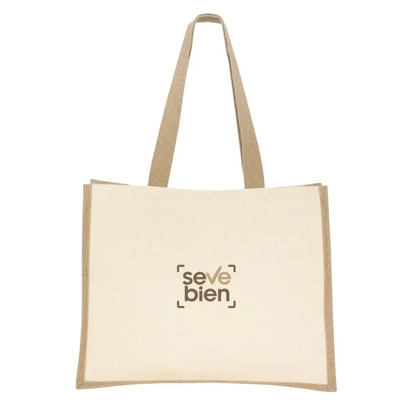 Bolsa de Algodón y Yute Yari 20L, Color Natural, vista 5 de 8