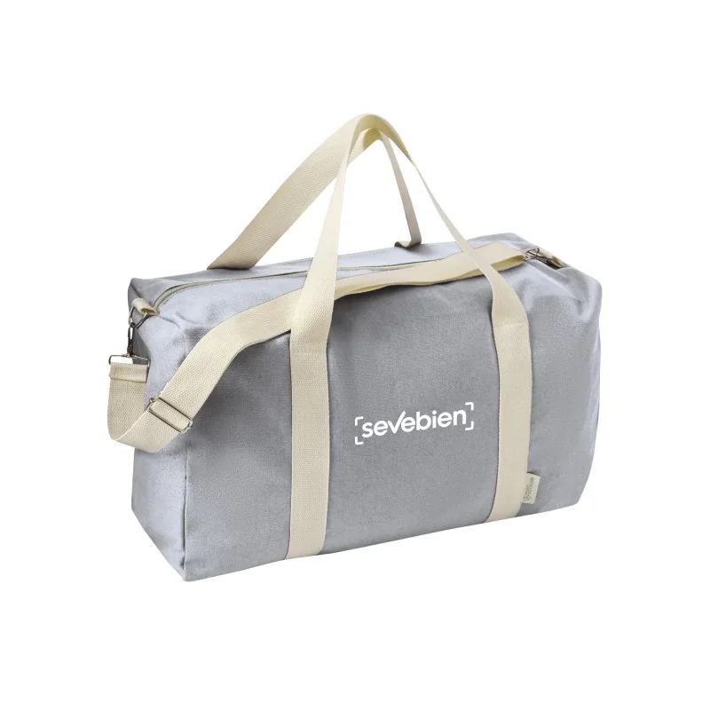 Bolso Deportivo 28L de Algodón Reciclado, Color Gris, vista 4 de 9